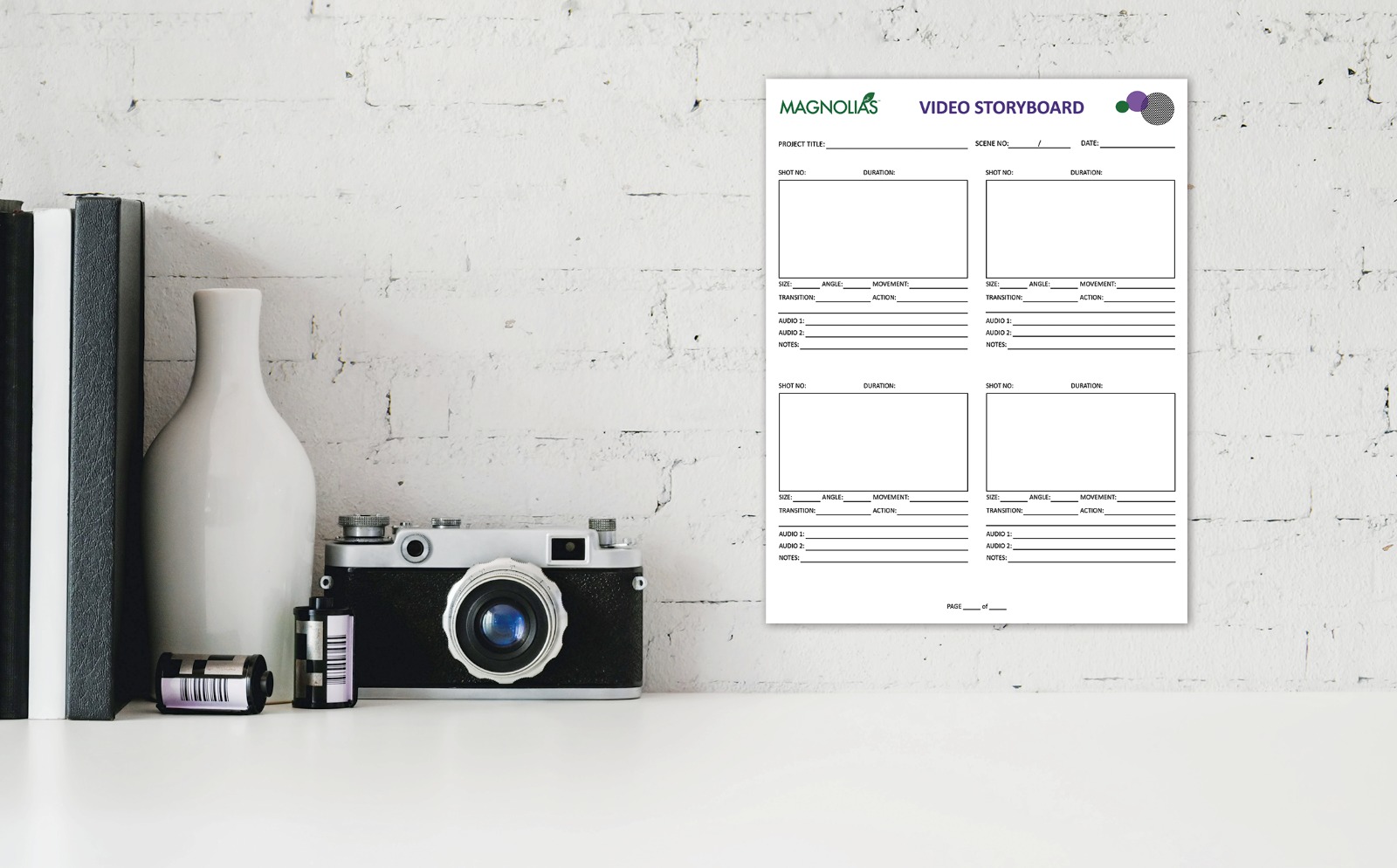 Free Video Storyboard Template Free Download Banner